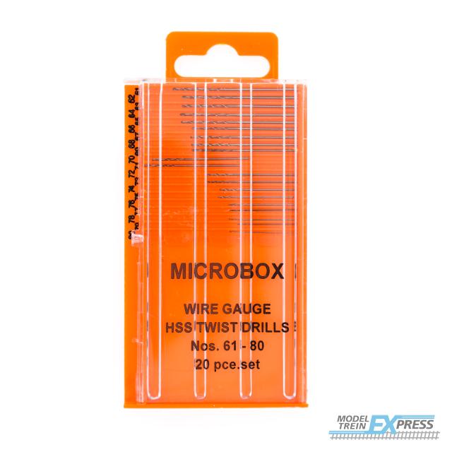 Modelcraft RDR4004 Microbox drill set (20) 61-80