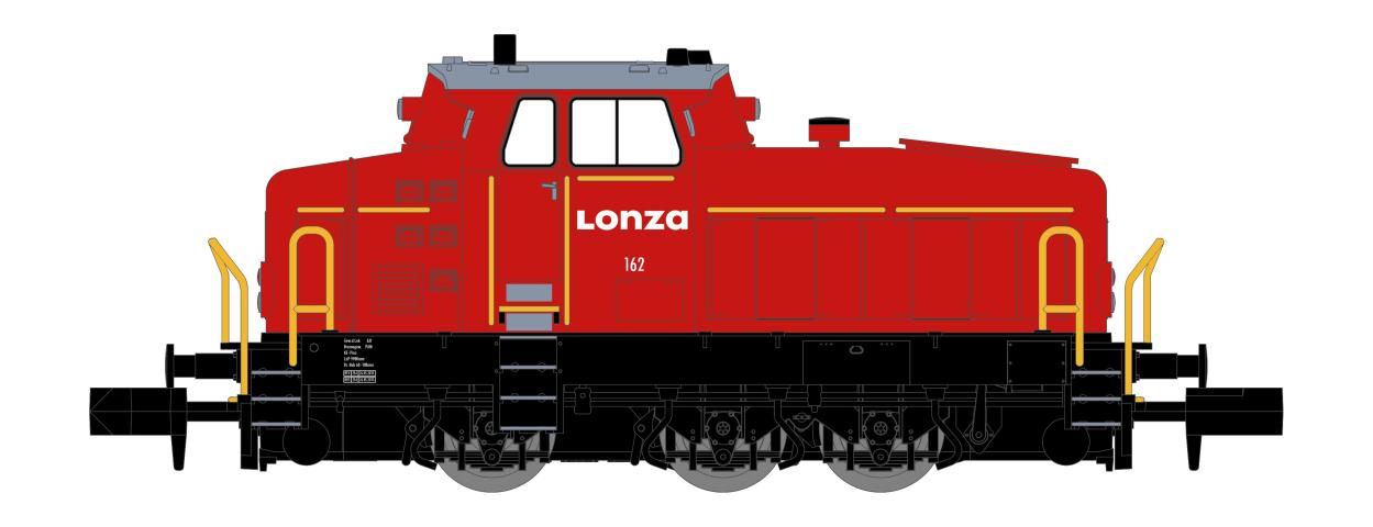 NME 123605 Rangierdiesellok DHG 500 C "Lonza", CH, rot, DCC