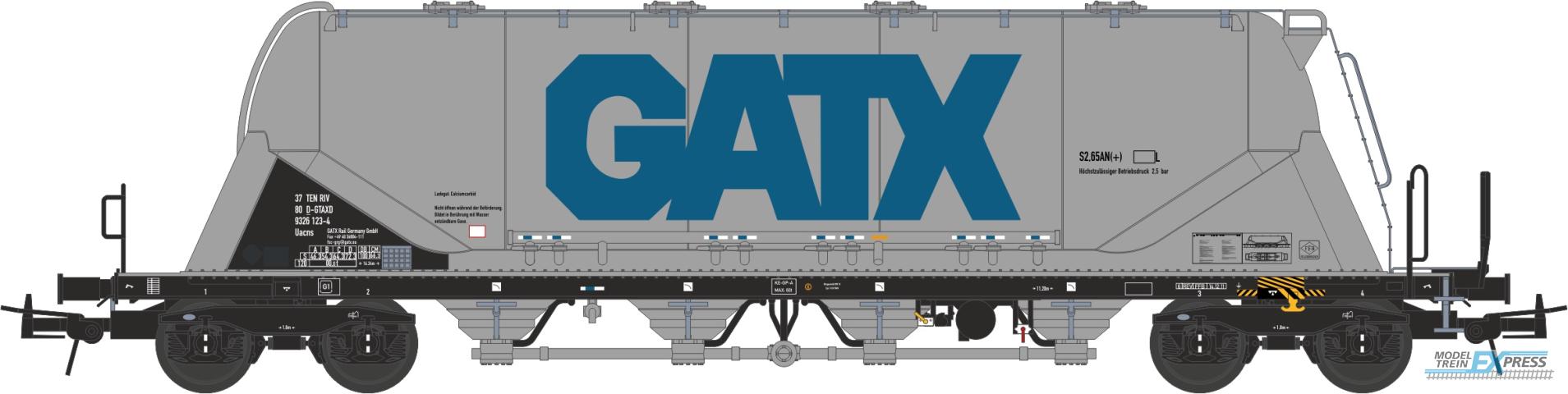 NME 503719 Zementsilowagen Uacns "GATX", großes Logo, silber, Ep. 6