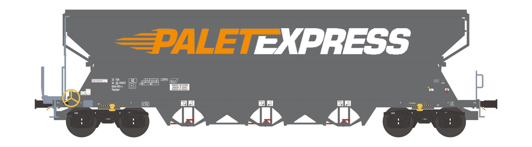 NME 514634 Getr.wag. Tagnpps 103m³ "PALET EXPRESS", grau
