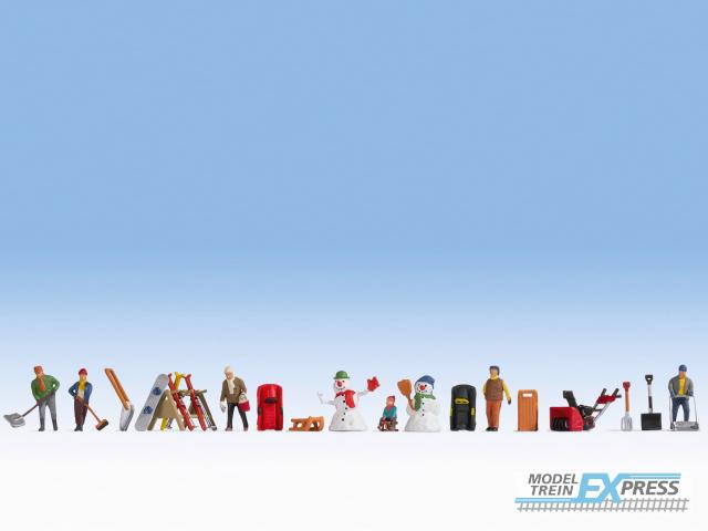 Noch 16220 Figuren-Themenwelt "Wintertag"  (H0)