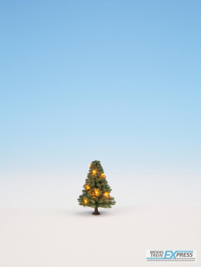 Noch 22111 Beleuchteter Weihnachtsbaum grün, mit 10 LEDs, 5 cm hoch (H0,TT,N,Z)