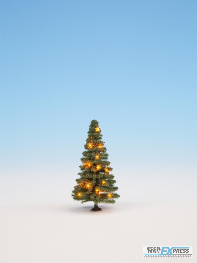 Noch 22121 Beleuchteter Weihnachtsbaum grün, mit 20 LEDs, 8cm hoch