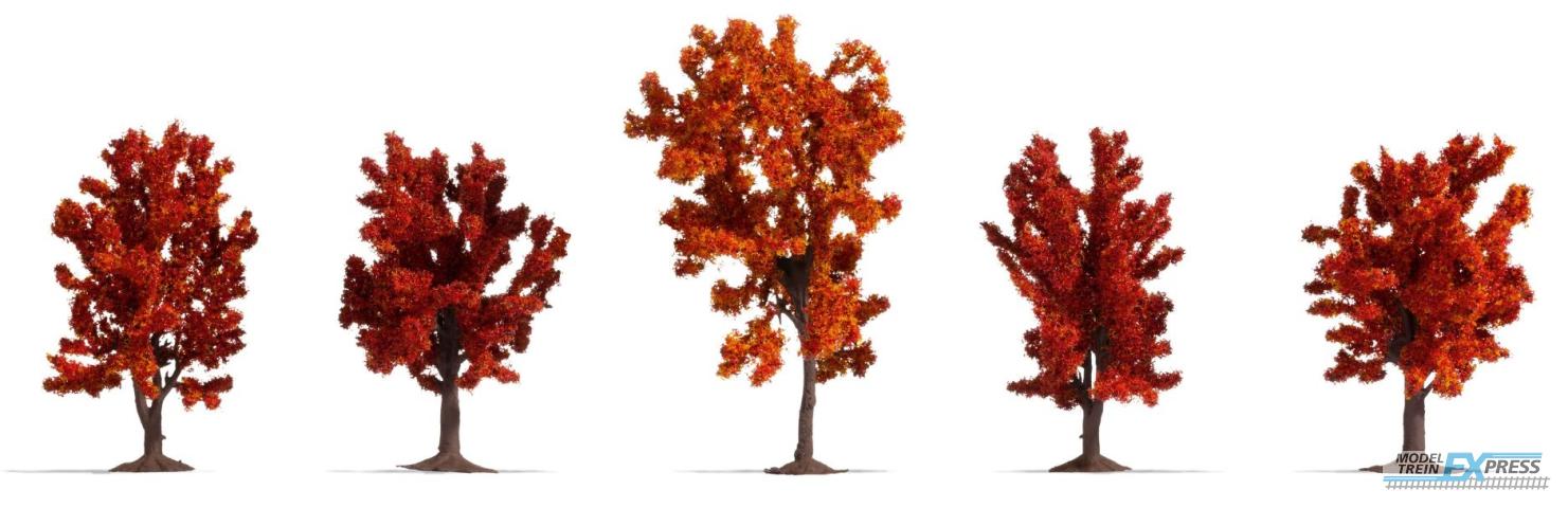 Noch 25625 Herbstbäume 5 Stück, 8 - 10 cm hoch (H0,TT,N,Z)