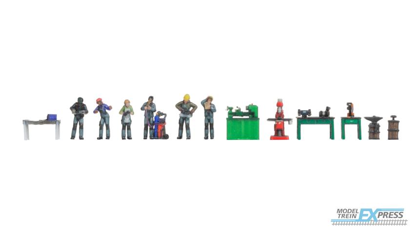 Noch 35904 Metaalbewerking, Figuren-Themenwelt (1:160)