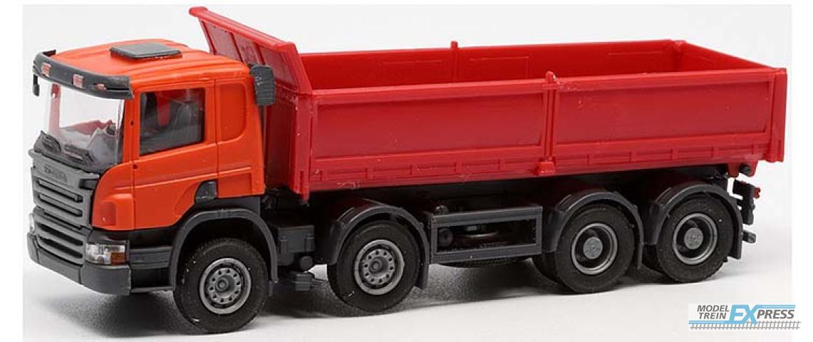 Olm Design 005 Scania P 8x4 kipper, oranje/rood