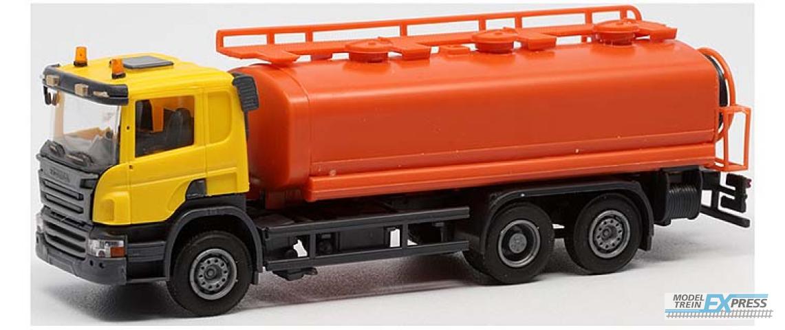 Olm Design 011 Scania P 6x2 tankwagen, geel/oranje