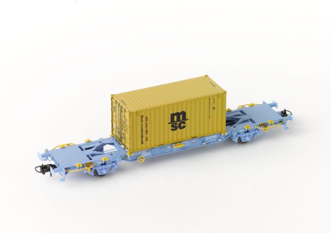 PT Trains 100130 VTG Lgnss 28 71 443 3 047-2 + MSC 20' DV MEDU661112 3