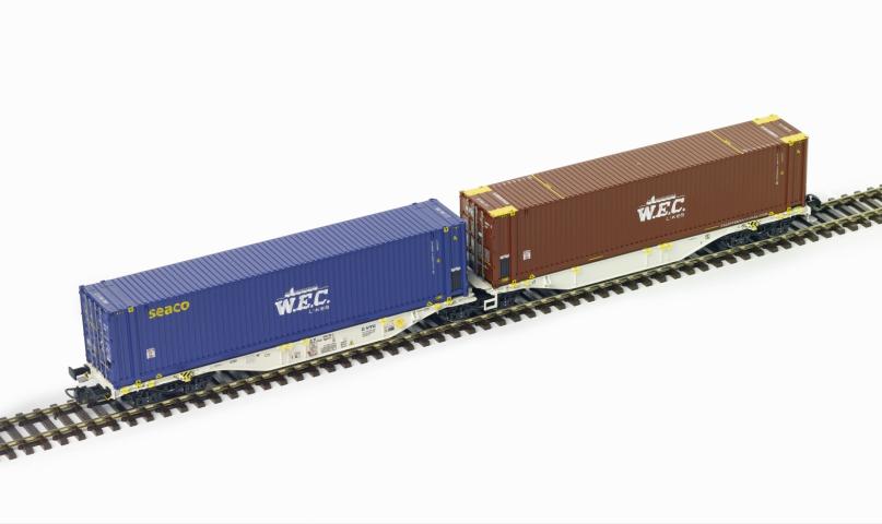 PT Trains 100503 VTG Sggmrss 38 80 4963 108-7                                                                                    WEC/ SEACO 45' HC SEGU7901777 + WEC 45' HC TLLU1580050