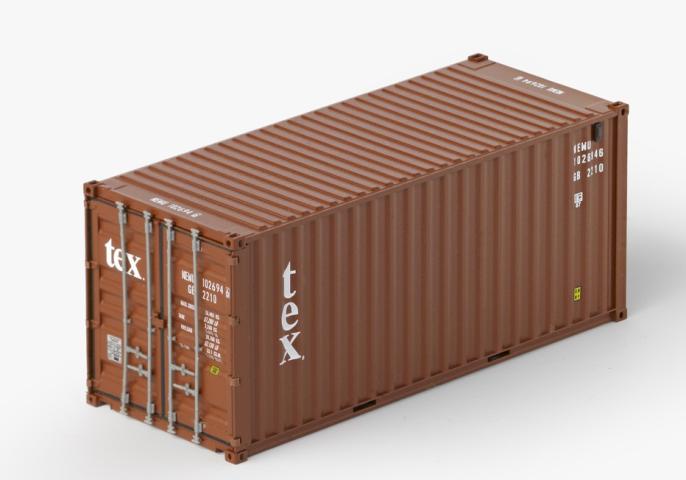 PT Trains 8210008 Container 20?DV TEX (TEMU1026946)