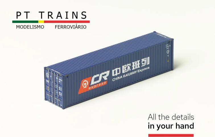 PT Trains 840405.1 Container 40?HC China Railways (TBJU7428450)