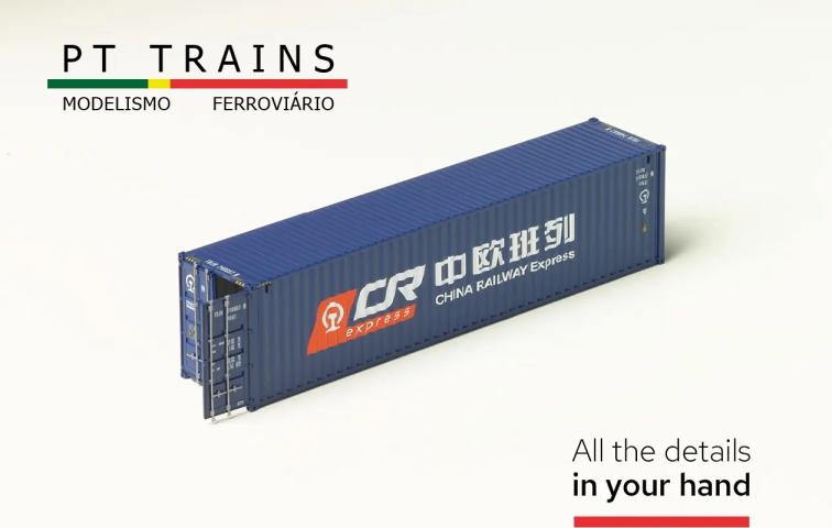 PT Trains 840405.2 Container 40?HC China Railways (TBJU7406574)