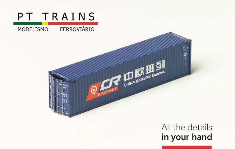 PT Trains 840405.3 Container 40?HC China Railways (TBJU7438735)