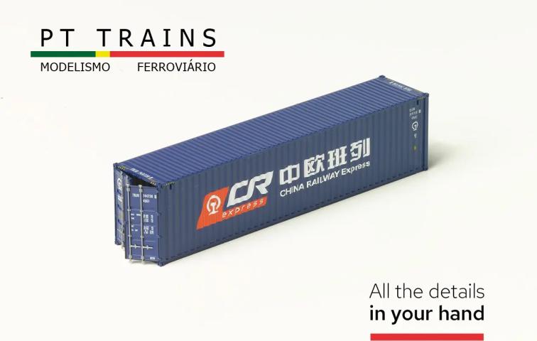 PT Trains 840405 Container 40?HC China Railways (TBJU7447300)
