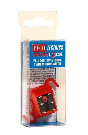 Peco PL-1005 TWISTLOCK TURNOUT MOTOR/SWITCH MACHINE - MICROSWITCH