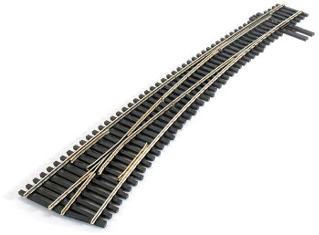 Peco SL-8377 1/87 TURNOUT C83 CURVED #7 LH INS