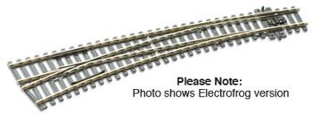 Peco SL-87 1/87 TURNOUT C100 CURVED LAR RAD LH INS