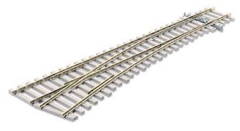 Peco SL-E1096 1/87 TURNOUT C75 CON SLEEPER/TIE MED RAD LH ELE