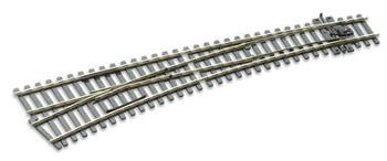 Peco SL-E187 1/87 TURNOUT C75 CURVED LAR RAD LH ELE