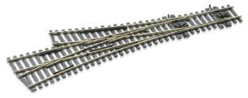 Peco SL-E199 1/87 TURNOUT C75 ASSYM 3-WAY ELE
