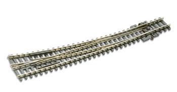 Peco SL-E386 1/160 TURNOUT C80 CURVED LAR RAD RH ELE