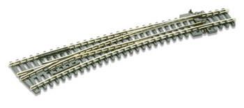 Peco SL-E387 1/160 TURNOUT C80 CURVED LAR RAD LH ELE