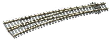 Peco SL-E87 1/87 TURNOUT C100 CURVED LAR RAD LH ELE