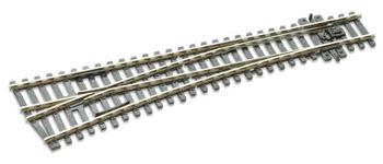 Peco SL-E96 1/87 TURNOUT C100 MED RAD LH ELE