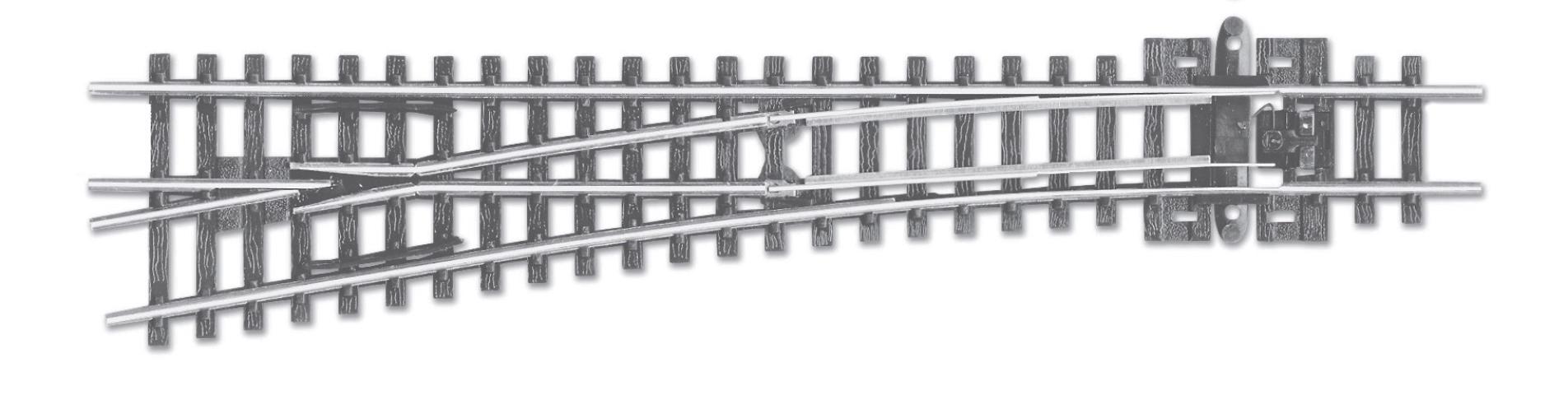 Peco SL-U396F 1/160 TURNOUT C55 MED RAD  LH UNI