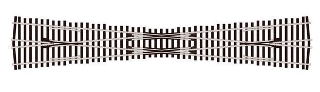 Peco SL-U8364 1/87 DIAMOND CROSSING C83 #6 UNI