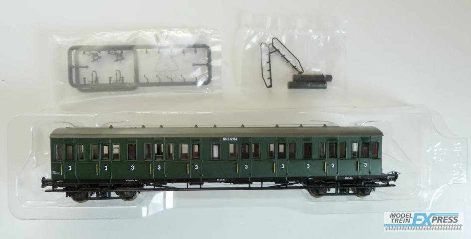 Piko gebruikt materiaal 53218 Coupérijtuig NS C 6154, groen, 3e klas,zonder remmershuis, 4 ass. H0. III