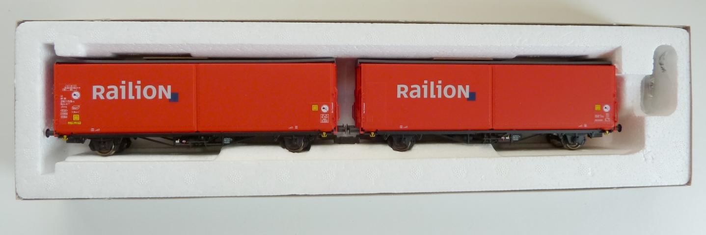 Piko gebruikt materiaal 54403 Schuifwandwagens set, Railion V nieuw in doos