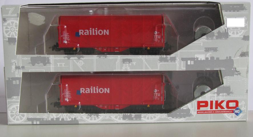 Piko gebruikt materiaal 58079 Schiebeplanenwg. 2er-Set Railion NS V, in goede staat, in doos