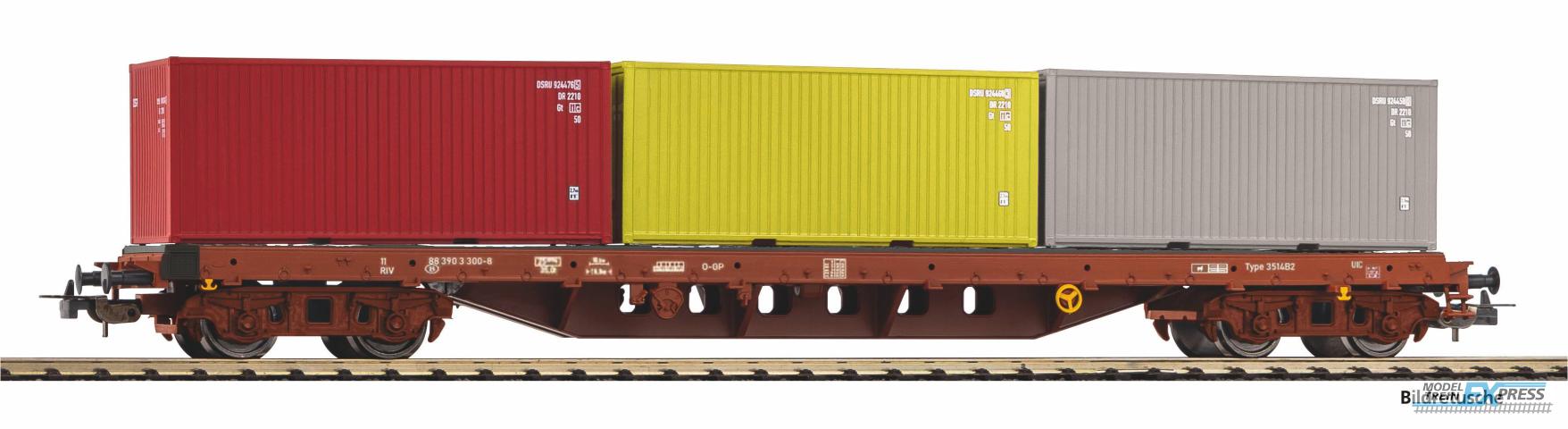 Piko 24539 Containertragwg.SNCB V, beladen mit 3 Containern