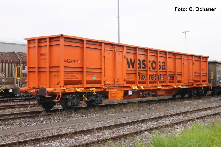Piko 24553 Containertragwg. Sgnns mit E-Aufbau CH-Wasco VI