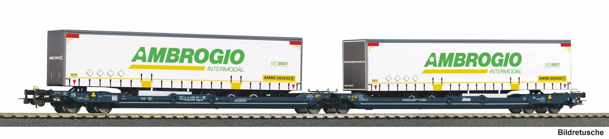 Piko 24635 T3000e Wascosa mit 2 Trailer Ambrogio VI