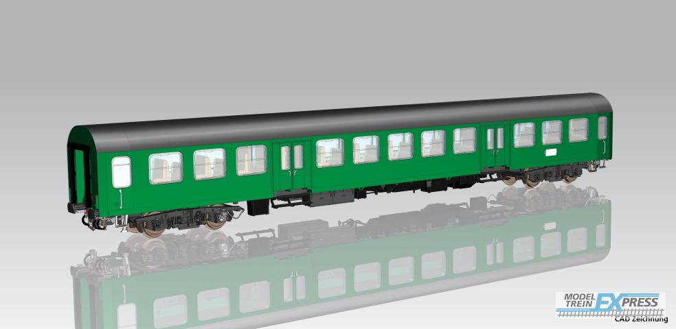 Piko 28001 Halberstädter Mitteleinstiegswg. grün 2. Kl. gr. Dach DR IV, andere Nr.