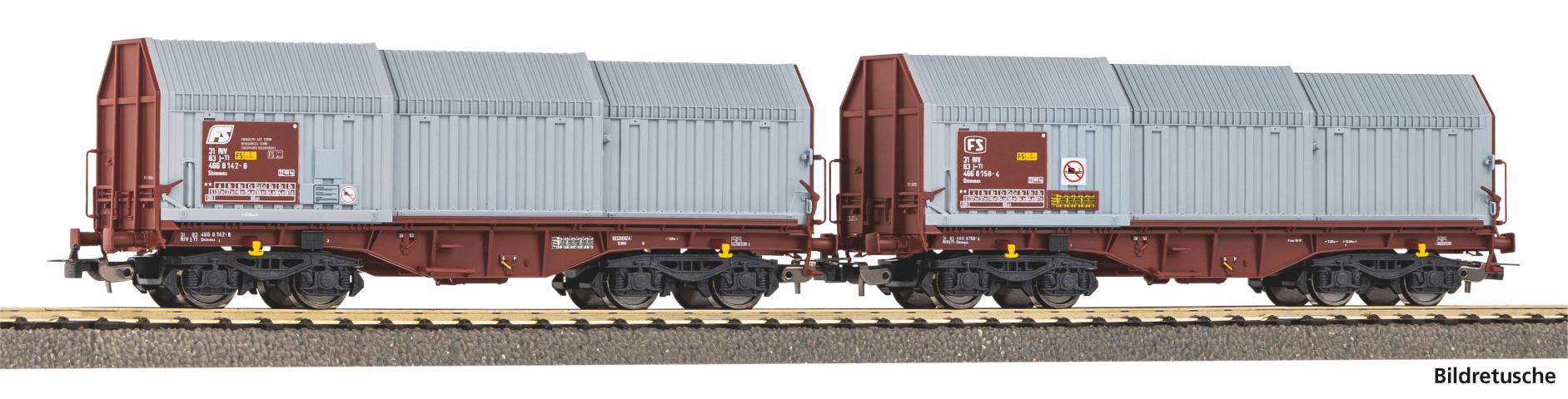 Piko 28308 2er Set Teleskophaubenwg. FS IV