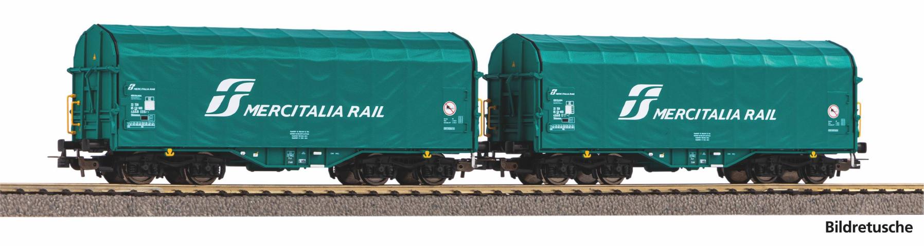 Piko 28345 2er Set Schiebeplanenwagen FS IV