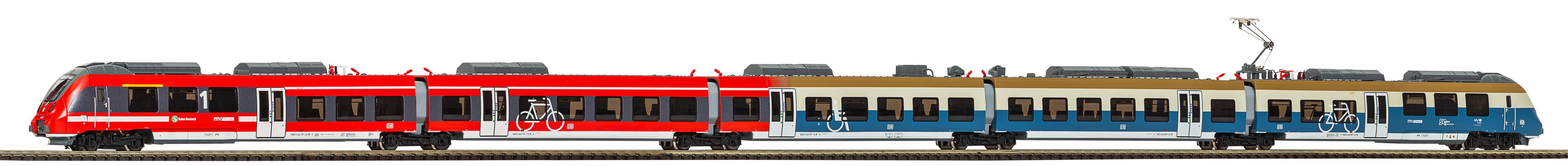 Piko 47248 TT-Triebwg. Talent 2 S-Bahn Rostock 5tlg. Jubi VI + DSS PluX16