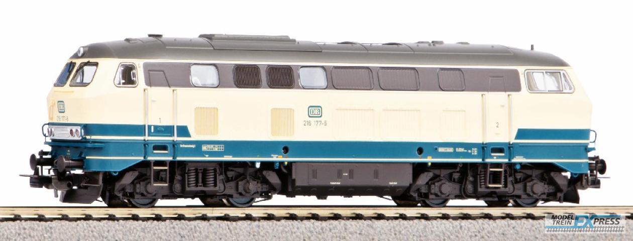 Piko 52408 Diesellok BR 216 beigeblau DB IV + DSS PluX22