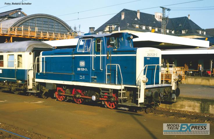 Piko 55901 ~XP-Diesellok BR 260 DB blau-beige IV + PluX22 Dec.