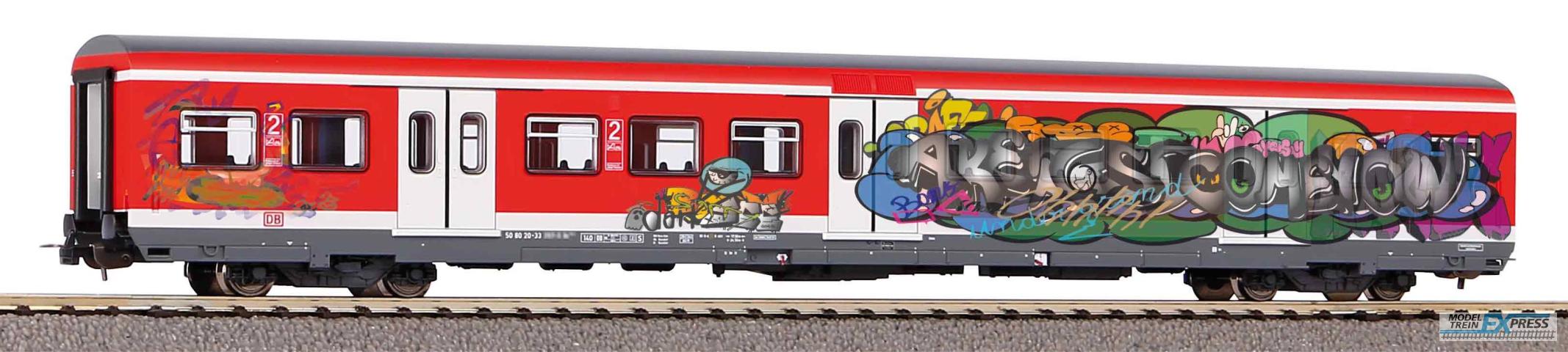 Piko 58508 S-Bahn x-Wg. 2. Kl. DB AG vkrot V, mit Graffiti