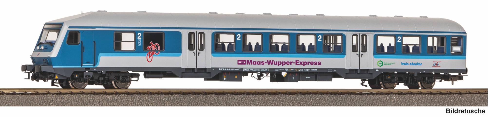 Piko 58529 ~Nahverkehrssteuerwg. Wittenberg 2 Kl. Maas-Wupper-Express GFF VI