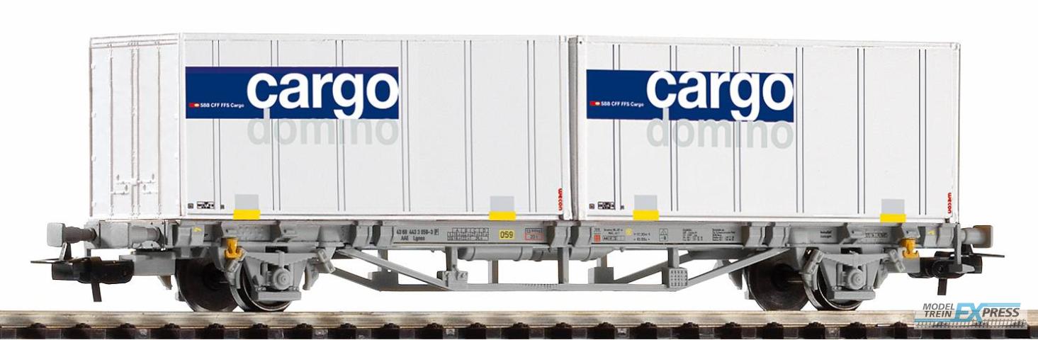 Piko 58732 Postcontainerwg. mit 2x 20 Container Cargo Domino SBB V