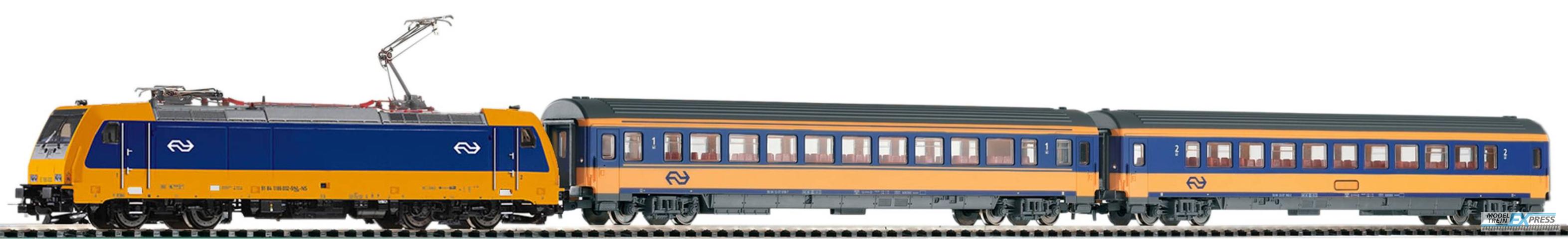 Piko 59016 PSC wlan S-Set NS Personenzug BR 185 NS Intercity mit 2 wg. VI