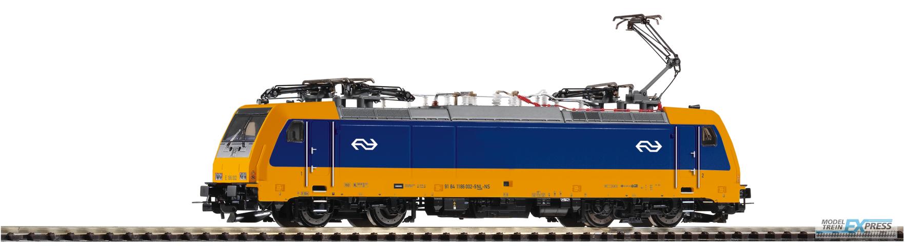 Piko 59862 ~E-Lok BR 186 002 NS VI, vier Pantos VI + lastg.Dec.