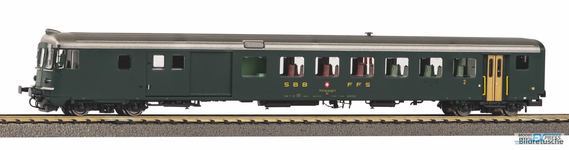 Piko 94362 N-Steuerwg. Bdt 902-8, grün mit alter Schrift, SBB, Ep. IV