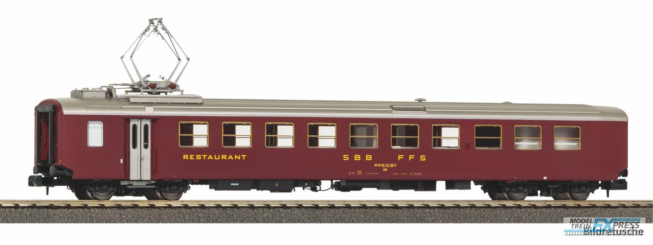 Piko 94385 N-Personenwg. Speisewg. EW I,Historic Speisewagen 50 85 88-33 700-8 rot, SBB, Ep. V-VI