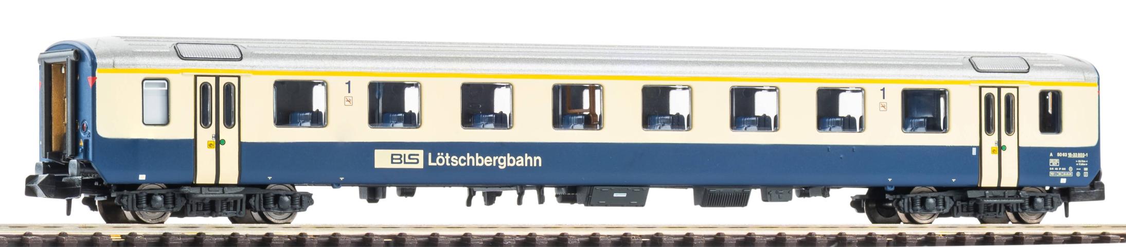 Piko 94386 N-Personenwg. EW I, 1. Kl. mit Wortmarke und Außenschwingtüren BLS V
